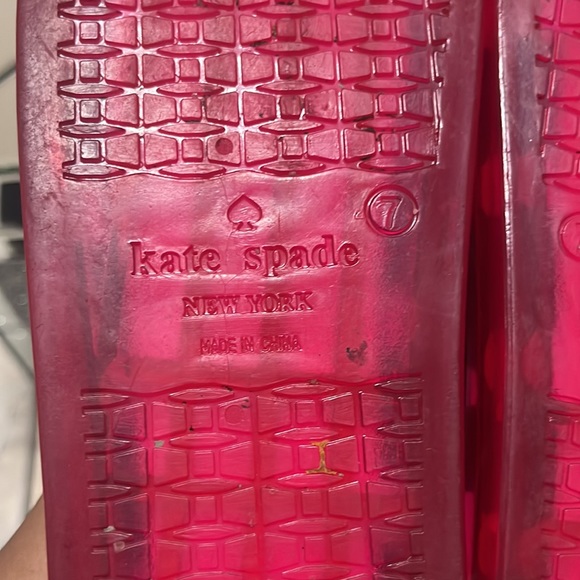 Kate Spade Splash Hot Pink Jelly Sandals - Picture 7 of 8